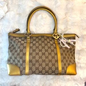 Authentic vintage Gucci lovely Tote Yellow